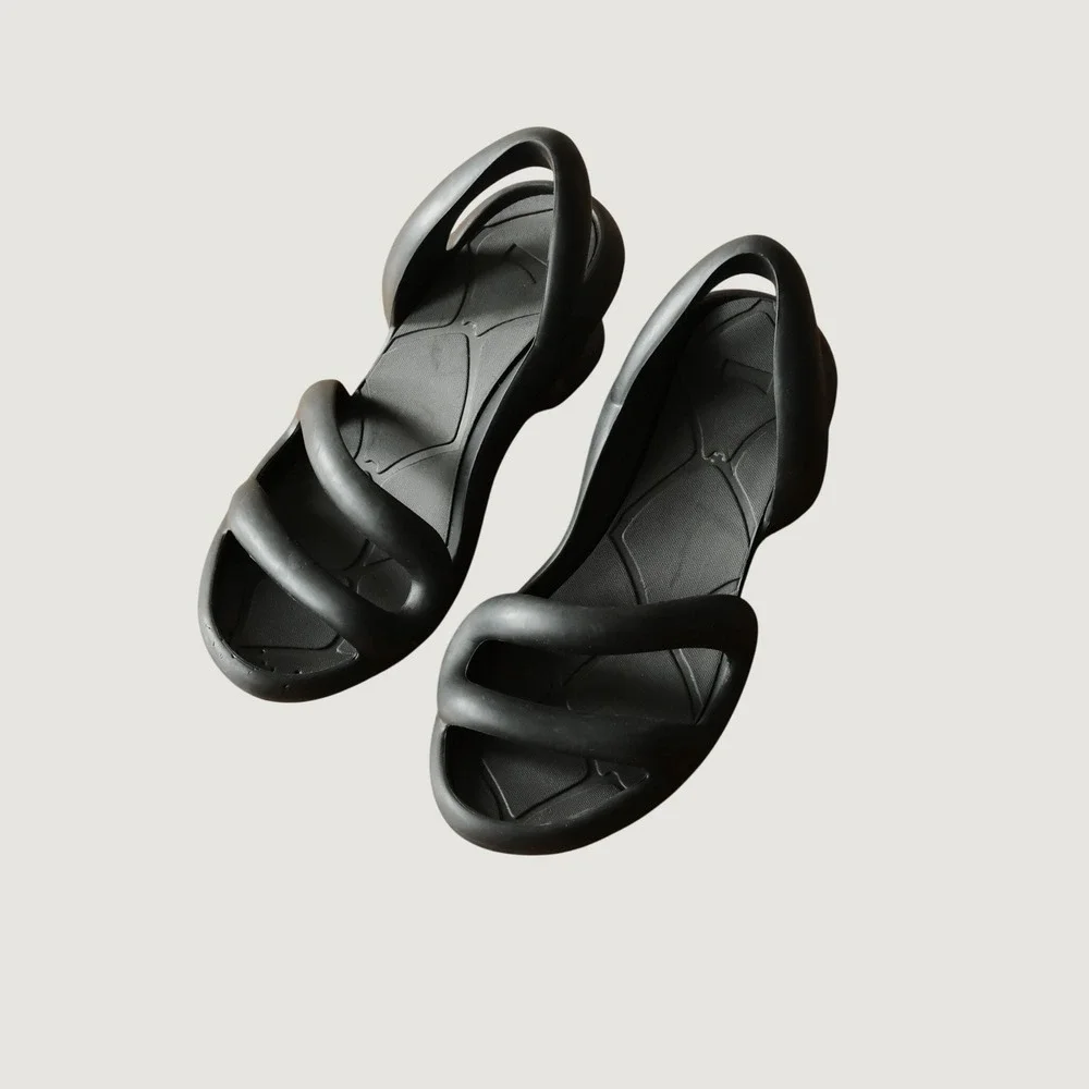 Camper Kobarah Sandals Black Sculptural Avant Garde EVA Heeled 41 US 10 K200155